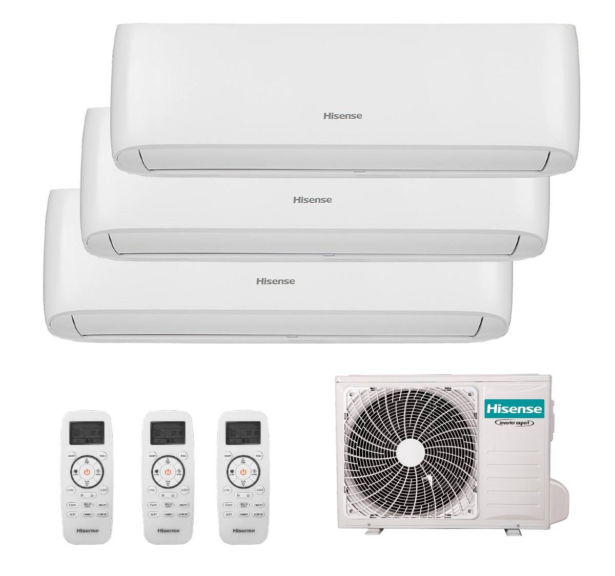 Multi Split 3X1 Hisense 3AMW62U4RXC + 3 X CF25YR04G