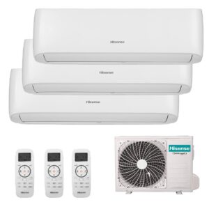 Multi Split 3X1 Hisense 3AMW72U4RFA + 2 UD CF25YR04G + 1 UD CF35MR04G A++